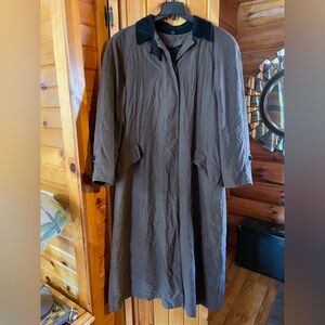 Vintage Anne Klein‎ II Brown Relaxed Fit Trench Coat